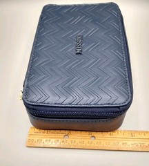 Missoni For Delta Navy Chevron Travel Toiletry Cosmetic Bag Case Zip Pouch