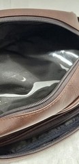 Penguin Mens Shaving Toiletry Bag Travel Kit Brown