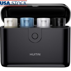 Travel Toiletry Set W/ 4 TSA Compliant Bottles Leakproof Organizer Case New