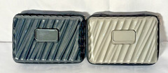 2 TUMI for Delta Hard Case Toiletry Travel Amenity Kits Gray & Black – Empty