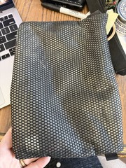 Eagle Creek Nylon Mesh Travel Toiletry Cosmetic Bag 10&Prime; Plastic Lined Preowned