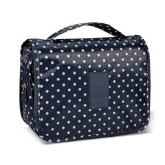 Pmiuccd Travel Toiletry Bag Navy Blue Dots