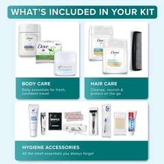 5 Pack Unisex Travel Hygiene Kits – 20-Piece Premium Toiletries Set for Travel