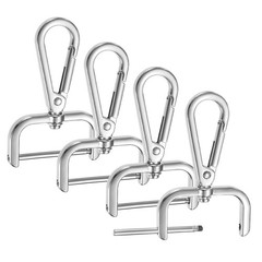 Swivel Hooks [4pcs] – Key Hooks – [Silver – 2.5 IN]
