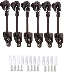 Shade Replacement Parts,Bungee Tie Downs and End Bungee Kit-3 Sets, Brown