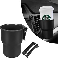 Hanging Cup Holder with 2 Kinds of Hooks,Multi-Function Car Black