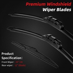 Premium Windshield Wiper Blades for Ford Focus 20122018 – AllWeather, 3Pack