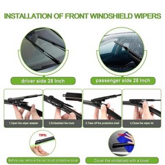 ® Windshield Wiper Blades for Ford Edge 2015-2025, 3 Pack