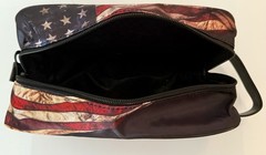 USA American Flag Lightweight Travel Toiletry Bag