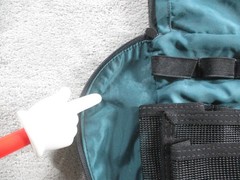 Vintage L.L.Bean Hanging Toiletry Dopp Kit Black Travel Bag Mesh Pockets