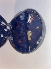 Vera Bradley Gray Whimsy Ornament Cosmetic Bag Penguin Pair, NWT