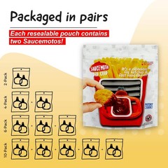 Saucemoto Dip Clip | An in-car sauce holder for ketchup and dipping sauces. As s