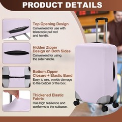 Travel Luggage Cover XS(19-20 Inch) Washable Elastic Suitcase Covers Purple