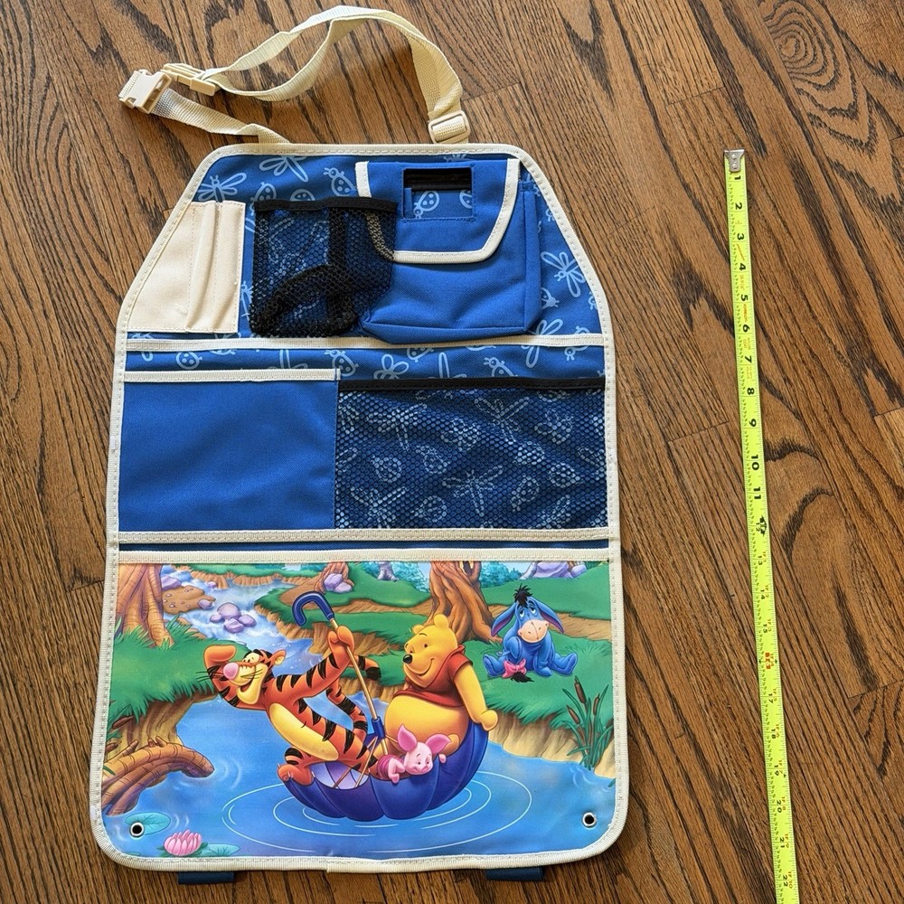 Disney Winnie the Pooh Children&rsquo;s Kids Backseat Car Organizer Bag