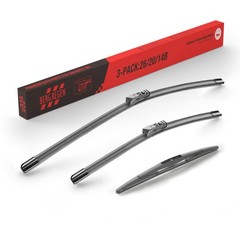 26&Prime;+20&Prime; Windshield Wiper Blades with 14&Prime; Rear Automotive Replacement Set for …