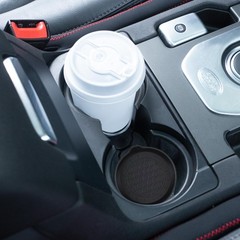Amooca Automotive Cup Holders Universal Car Coaster 4 pack, Black