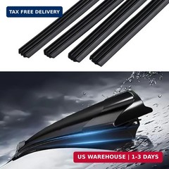 4PCS Wiper Blade Refill, Universal Car Accessories, 26&Prime; Adjustable Size of Repla