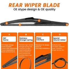 26&Prime; 17&Prime; 12&Prime; Wiper Blades Set for Nissan Pathfinder 2013-2021/ Nissan Rogue 20…