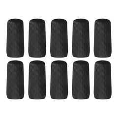 10 Pack Silicone Bottle Covers for Travel, Stretching Elastic Sleeves, Black