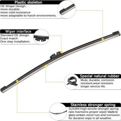 Windshield Wipers Set for Ford Escape 2013-2019 – 28&Prime; Front & 11&Prime; Rear 3 Pack