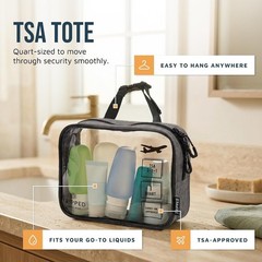 Compact Toiletry Bags Set | Hanging Bag, TSA-Approved Pouch