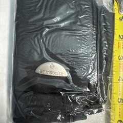 Samsonite Toiletry Hanging Travel Bag Black Small Canvas Zipper. New Sealed