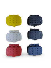 Portable Travel Tooth Brush Head Case w/Vent Hole Plastic (6 Pc/Set Multicolor)