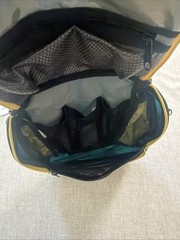 LL BEAN Hanging Toiletry Bag & Utility Zip Pouch Set Classic Green Colorblock