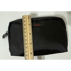 Tumi Delta Air Lines Black Ballistic Nylon Amenity Kit Travel Pouch Organizer