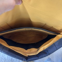 Knomo London Kobe iPad Messenger Crossbody Bag Blue EUC