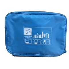 Young Time Waterproof Travel Hanging Toiletry Bag Blue Cosmetic Organizer Medium