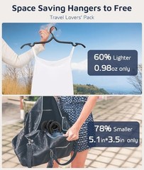 Pcs Travel Hangers, Cruise Ship Essentials Foldable Hangers Plastic 20 Black