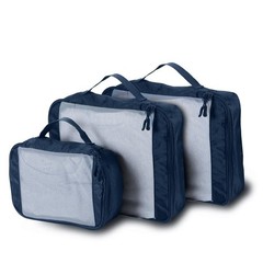 3 Piece Packing Cubes Lightweight Travel Organizers Zippered Storage Luggage New