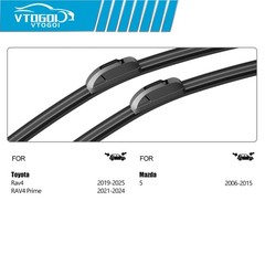 Windshield Wiper Blades Replacement Toyota Rav4 2019-2025 Mazda 5 2006-2015
