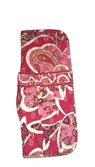 Vera Bradley Rosy Posies Curling & Flat Iron Hot Tool Protector Travel Bag Pink