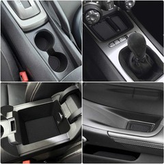 auovo 8pcs/kit Anti-dust Mats for Chevy Camaro Accessories 2010 2011 Black