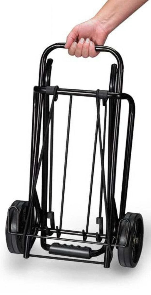 2 Wheel Metal Folding Multi-Use Cart W/ 2 Bungees Portable Dolly- Good condition