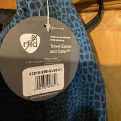 Travelon Anti-Theft Convertible Backpack Tote Shoulder Bag Blue Black New NWT