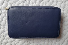 MISSONI Delta One Amenity Cosmetic Travel Bag Makeup Toiletries NEW Blue