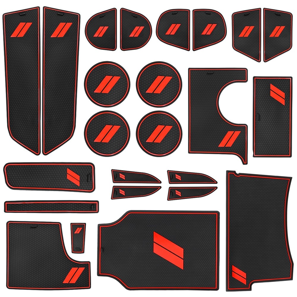 SENSHINE for Dodge Charger Accessories 2015-2021 2022 2023 2015-2023, Red