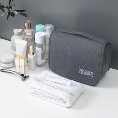 Toiletry Bag Water-Resistant Makeup Cosmetic Bag Travel Organizer for Grey