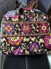 Vera Bradley Hanging Travel Organizer Floral Cosmetic Roll Toiletry Bag
