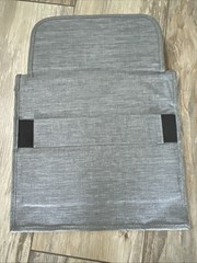 Airplane Seat Organizer with Tray Table Cover + RFID Money Belt Passport Holder