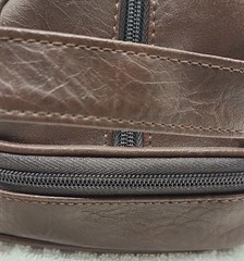Penguin Mens Shaving Toiletry Bag Travel Kit Brown