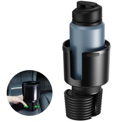 Quick-Install Car Cup Holder Expander, Space-Saving for Black