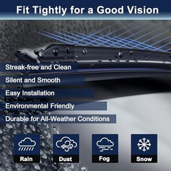 Front Windshield Wiper Blades for VW Beetle MK4 2011-2020 – 22 Inch 22 Inch
