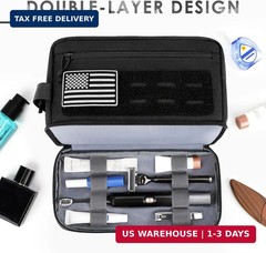 ETRONIK Tactical Toiletry Bag for Men, Travel Hygiene Bag with Double-layer, Han