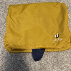 Yellow Travel Toiletries Shower Zippered Bag Deuter Toiletry Nylon