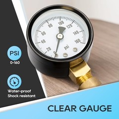 RV Water Pressure Regulator Valve With An Adjustable Knob, Tool-Free, Lead