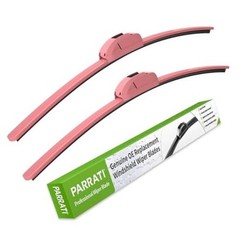 OEM QUALITY 24&Prime; + 20&Prime; Premium All-Season Pink Windshield Wiper Blades (Set of